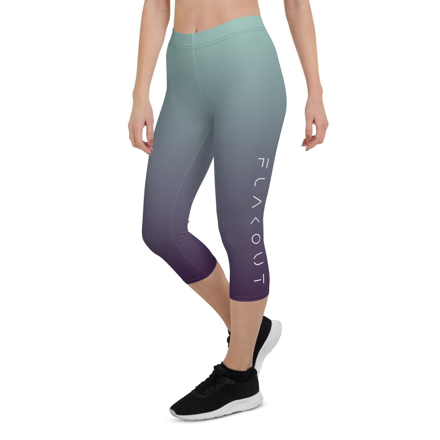 Aqua Nocturne Women's Capri Leggings - FLAKOUT