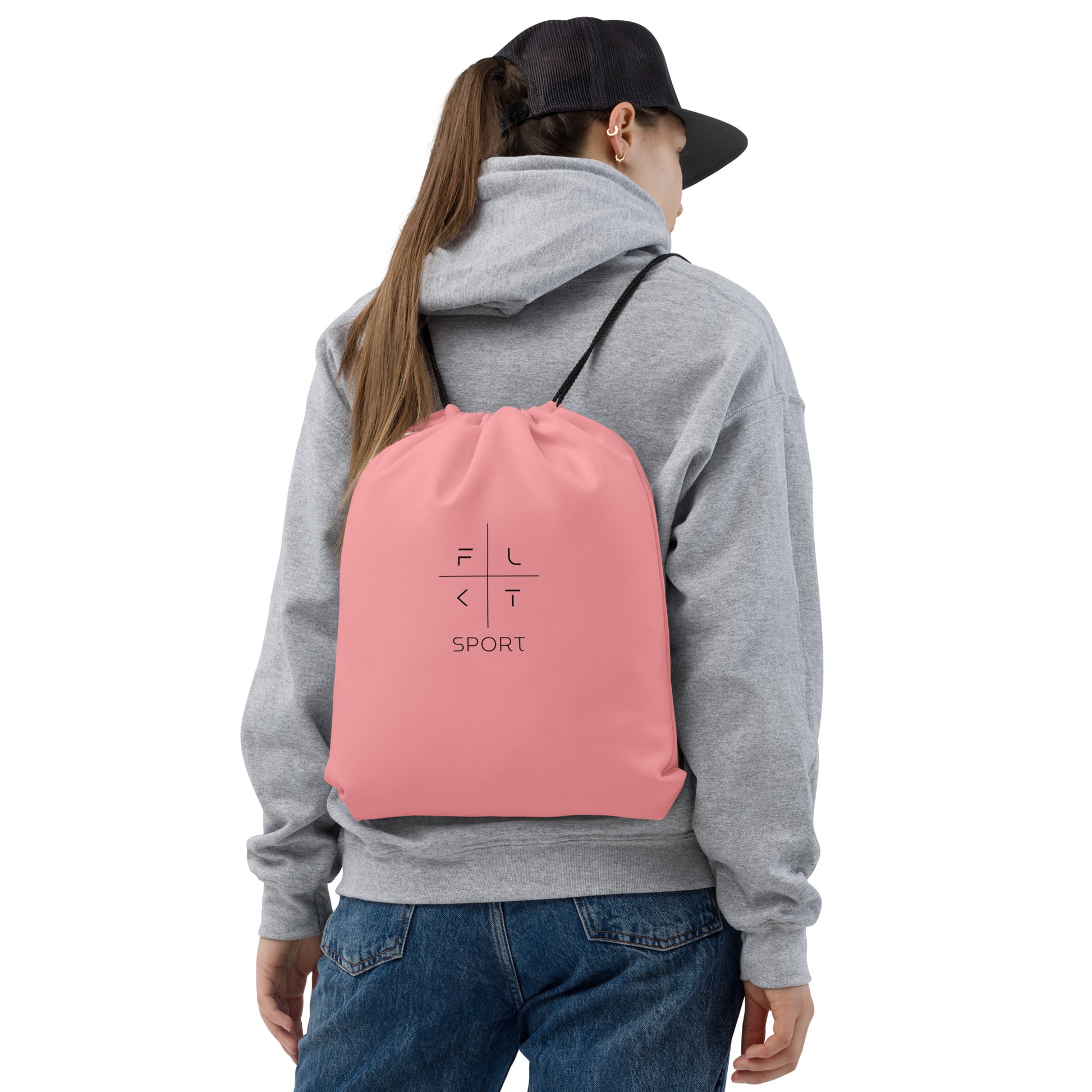 FLAKOUT Sport Unisex Drawstring Bag - Pink - FLAKOUT