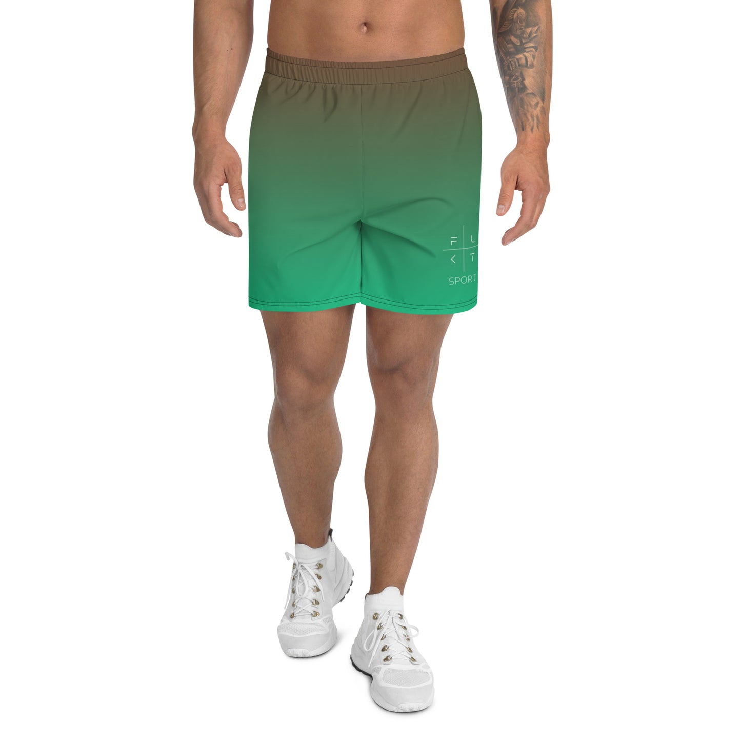 FLAKOUT Sport Lively Leaf Men's Recycled Athletic Shorts - FLAKOUT