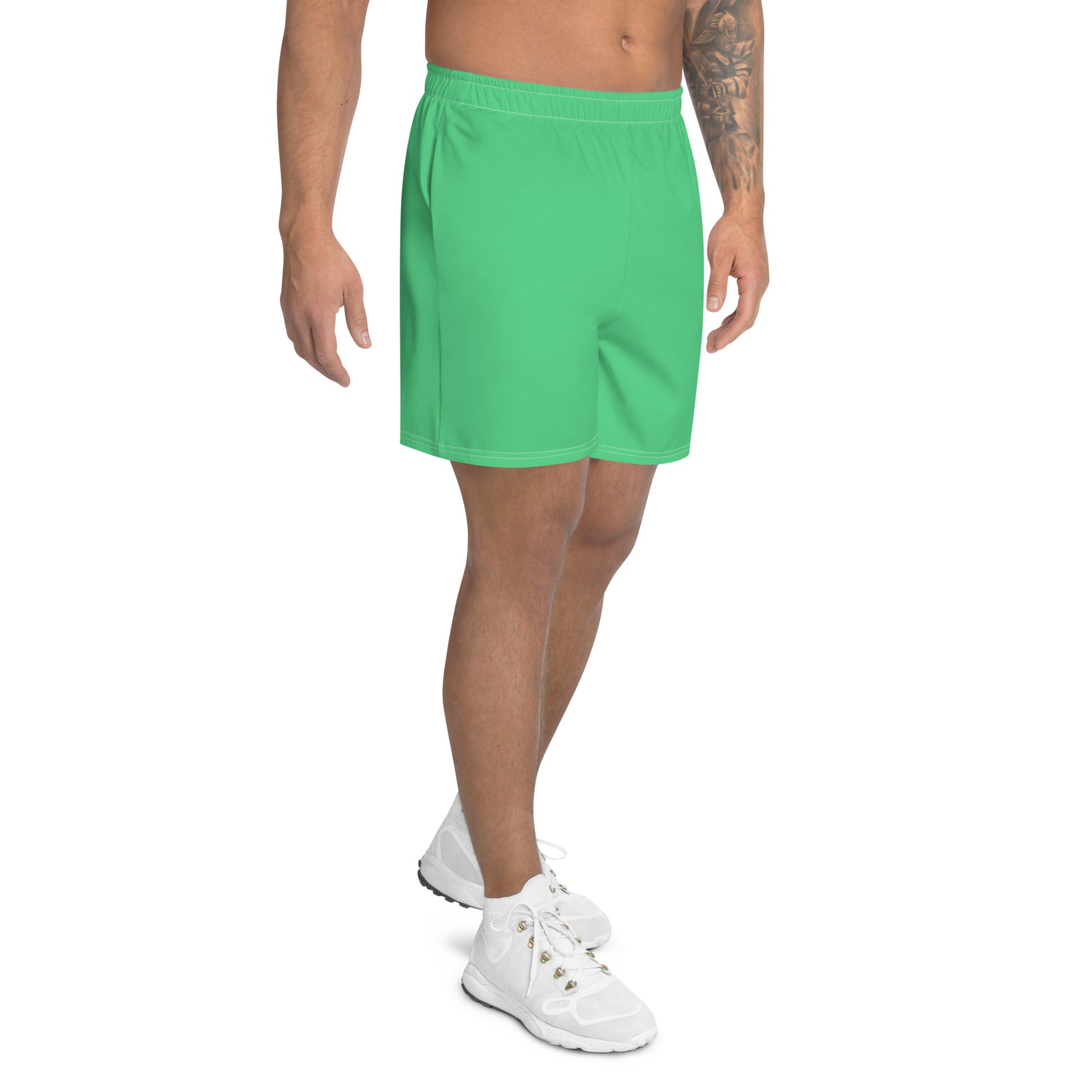 Serene Seagrass Men's Recycled Athletic Shorts - FLAKOUT