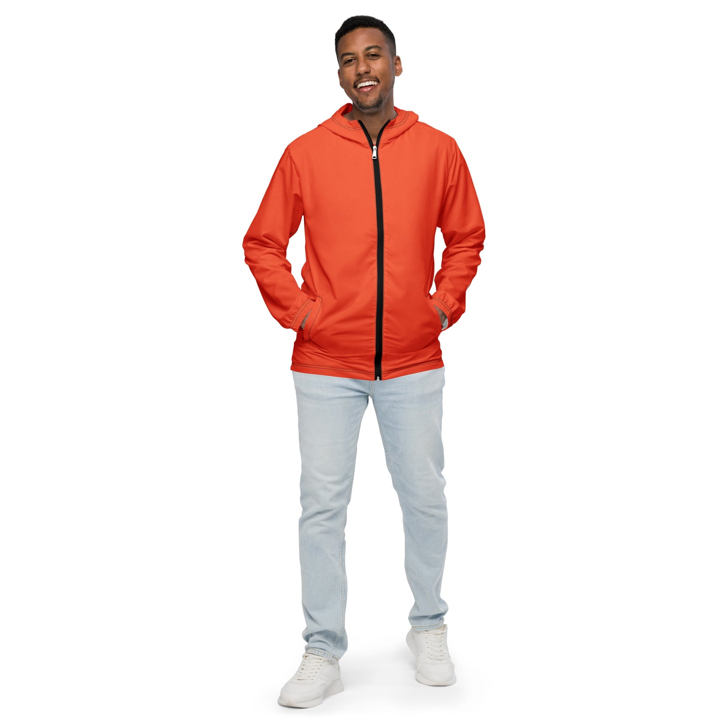 Outrageous Orange Waterproof Windbreaker - FLAKOUT