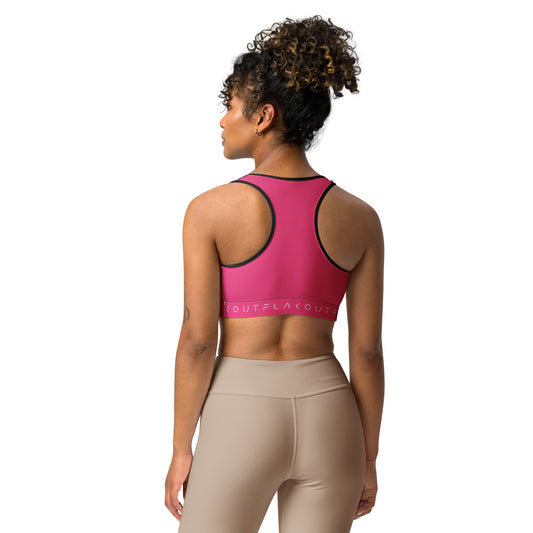 Pink Delight Women's Sports Performance Bra - FLAKOUT