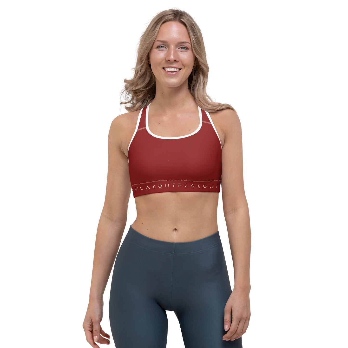 Cherry Inferno Women's Sports Performance Bra - FLAKOUT