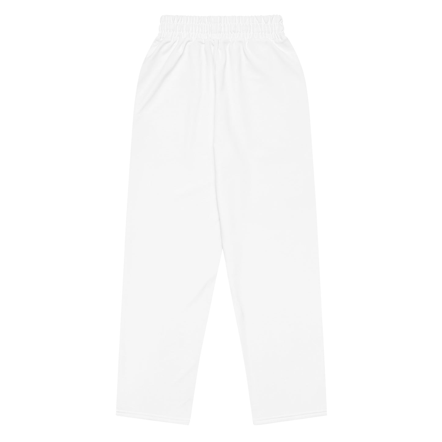 Unisex Wide-leg Recycled Joggers - White - FLAKOUT