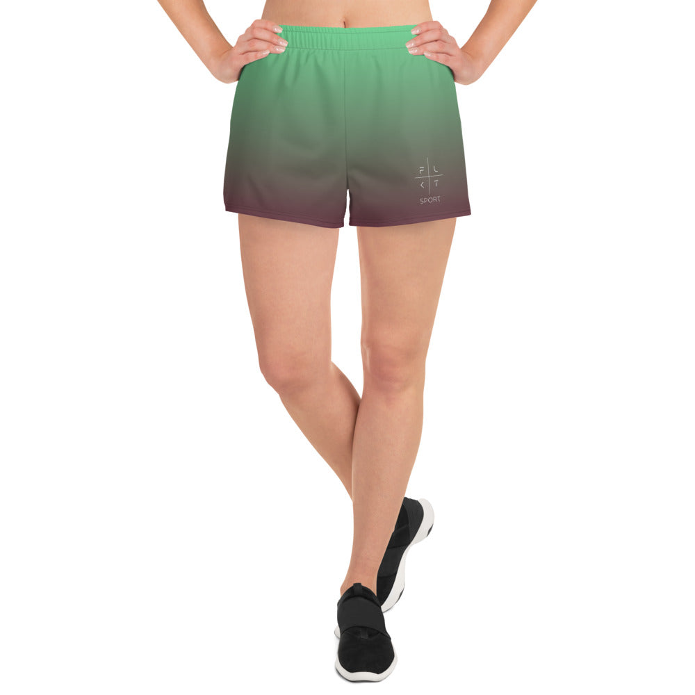 FLAKOUT Sport Midnight Blossom Women’s Recycled Athletic Shorts - FLAKOUT