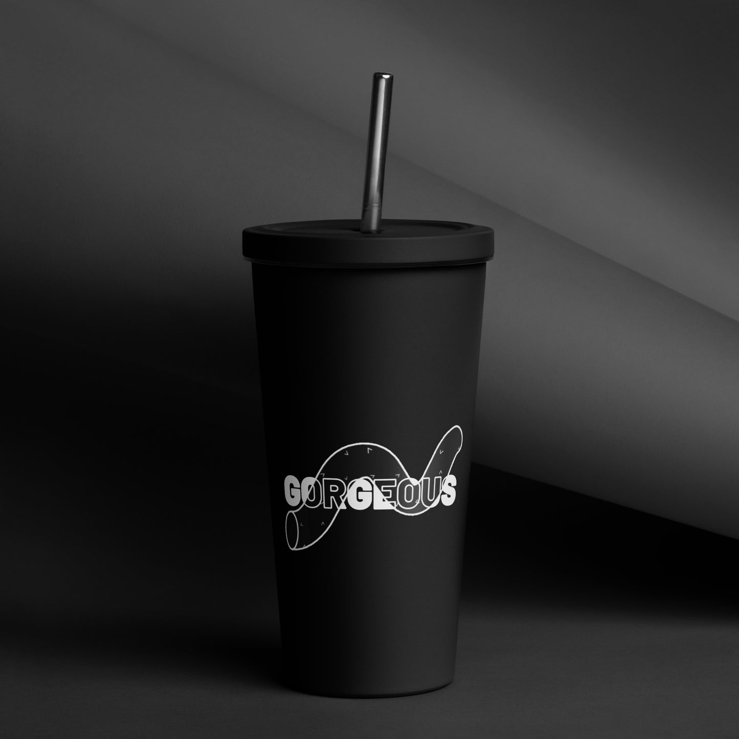 Gorgeous Opulent Allure Insulated Tumbler With A Straw - FLAKOUT