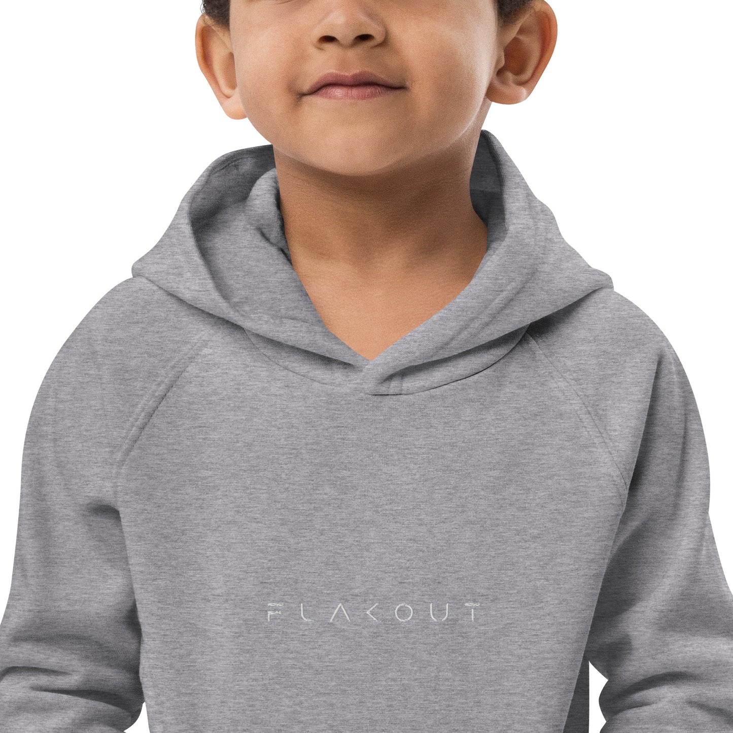 FLAKOUT Logo Embroidered Kid's Recycled Hoodie - FLAKOUT