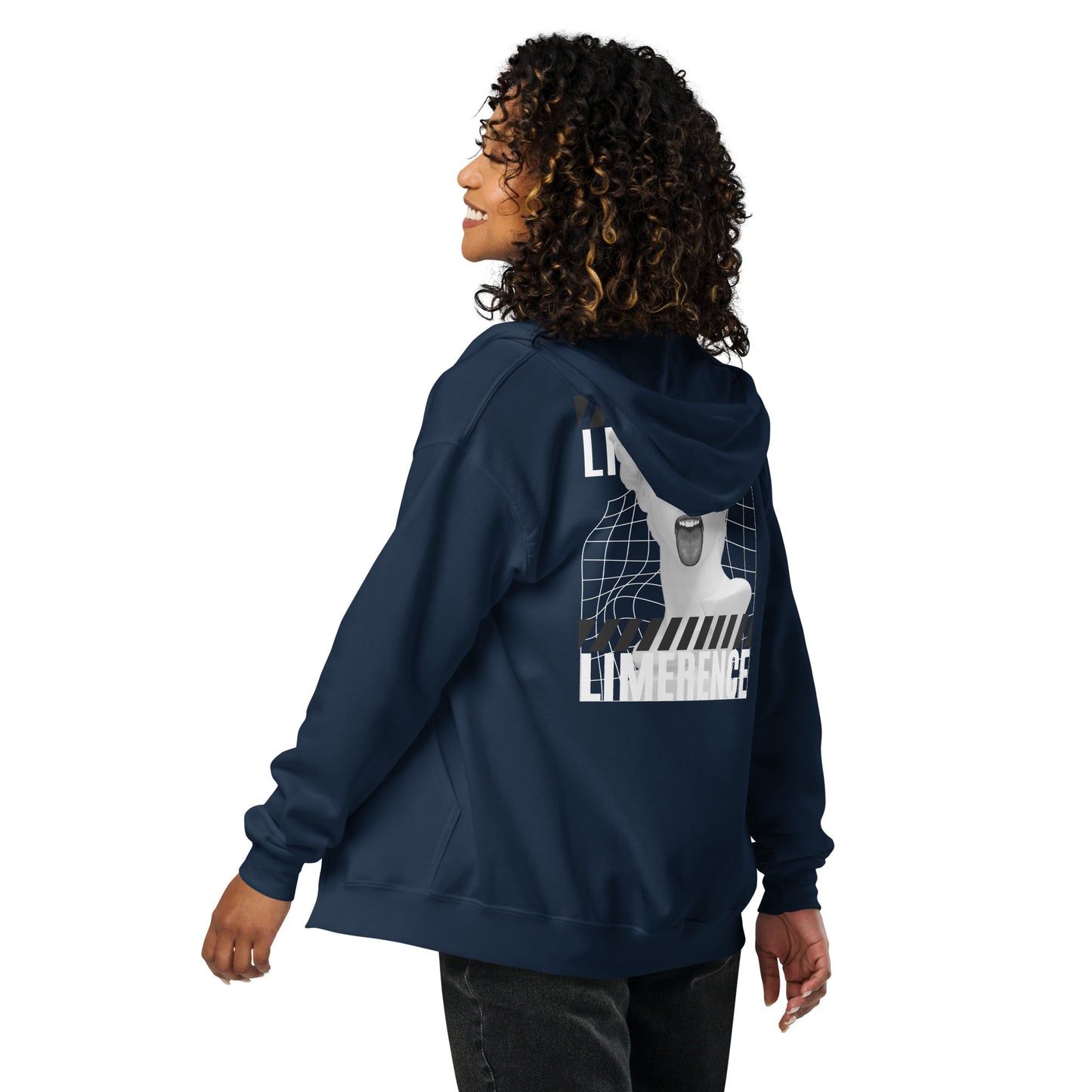 Limerence Heavy Harmony Fusion Zip Hoodie - Navy - FLAKOUT