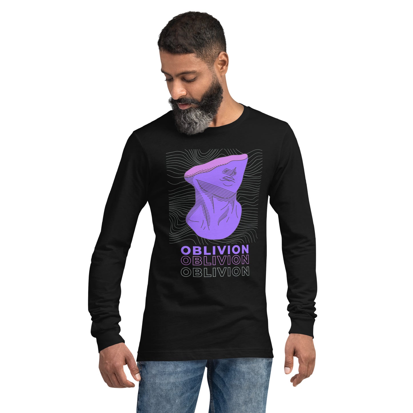 Violet Veil Of Oblivion Long Sleeve Tee - FLAKOUT