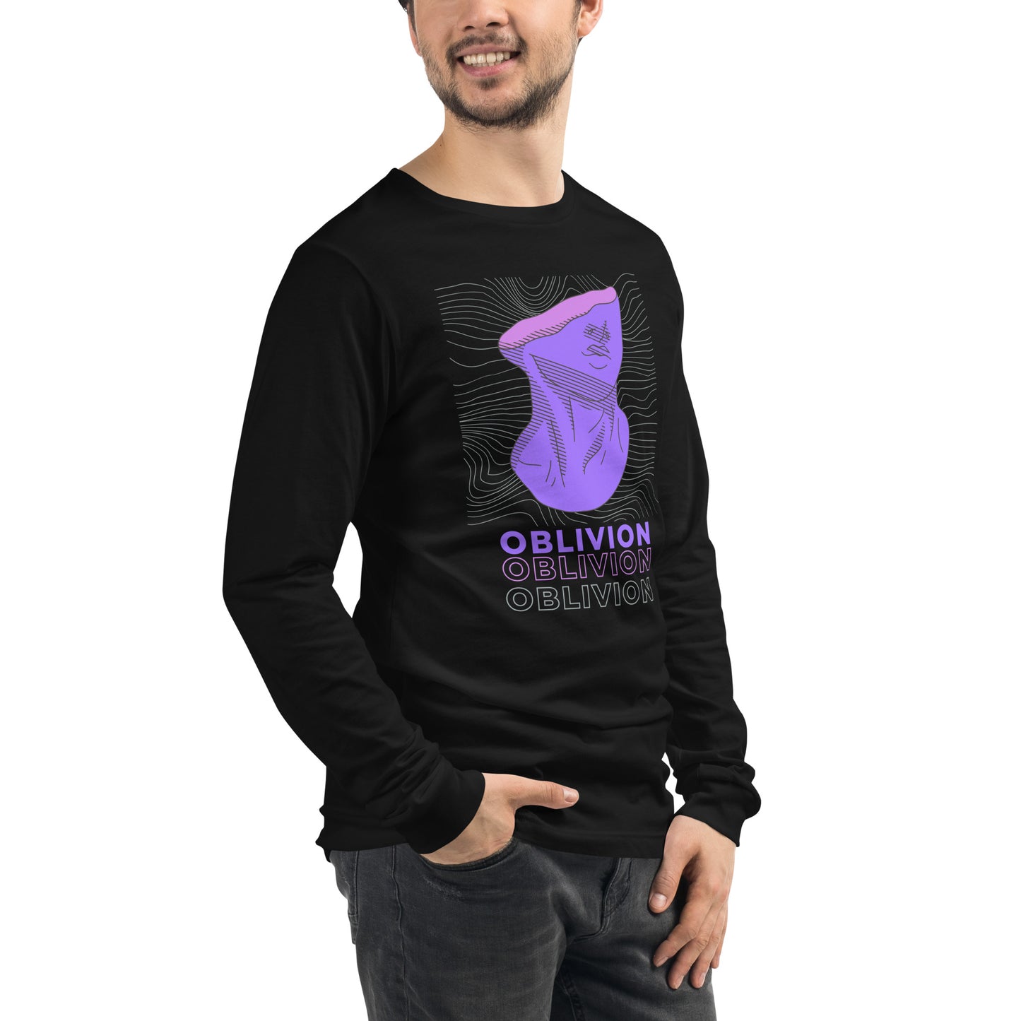 Violet Veil Of Oblivion Long Sleeve Tee - FLAKOUT