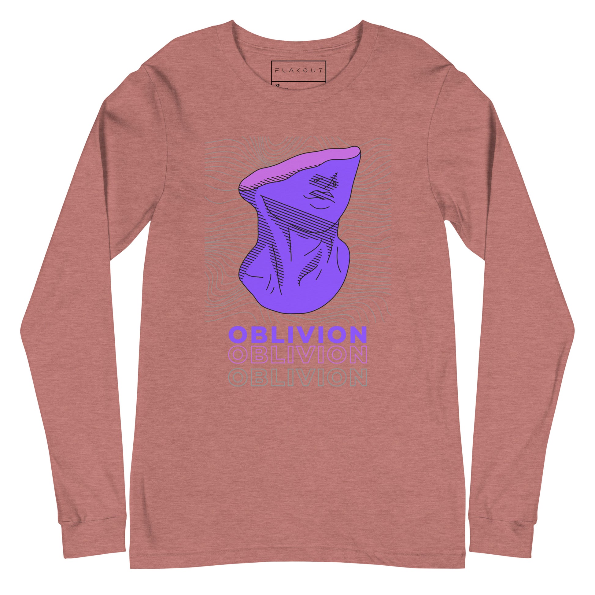 Violet Veil Of Oblivion Long Sleeve Tee - FLAKOUT