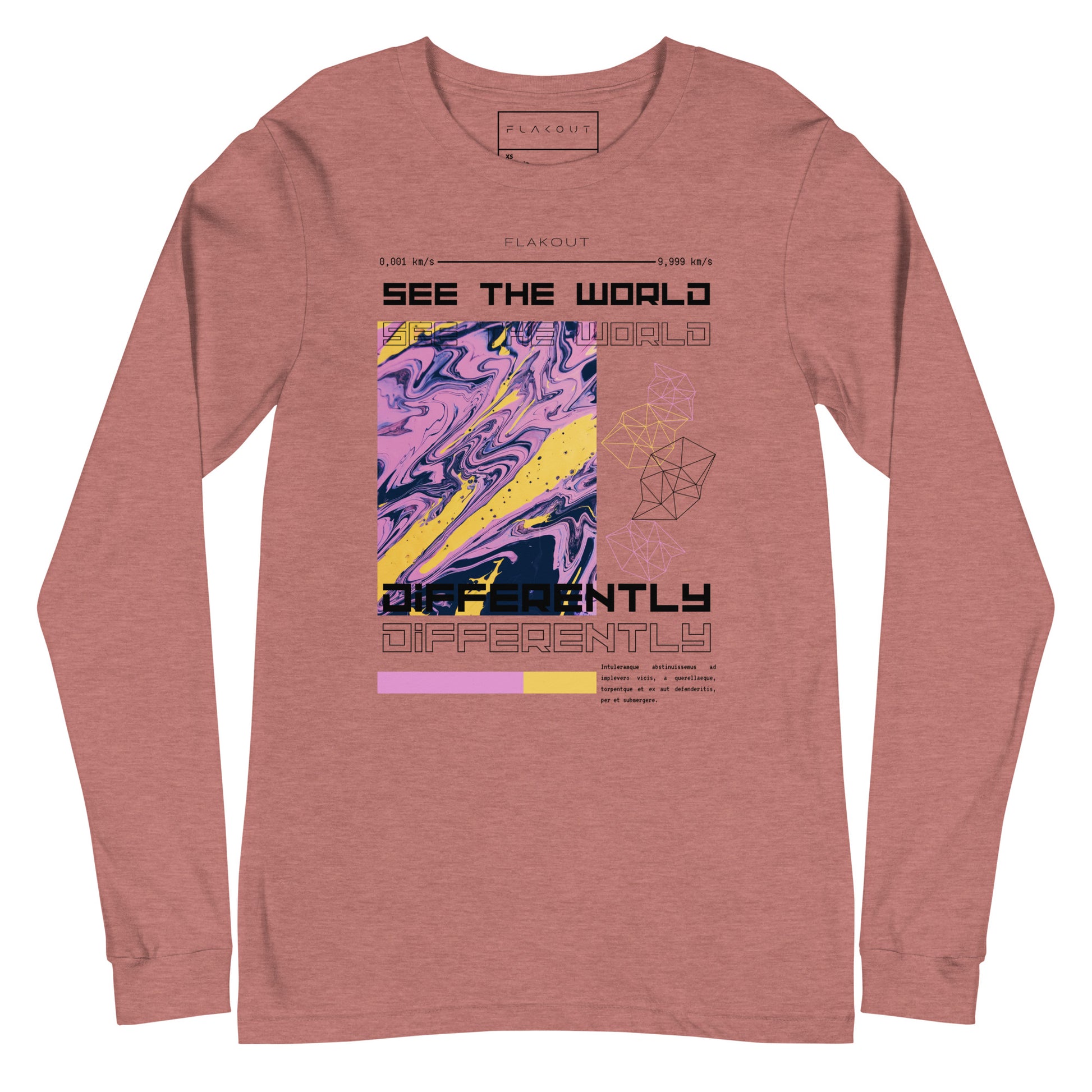 Divergent Horizon See The World Differently Long Sleeve Tee - FLAKOUT