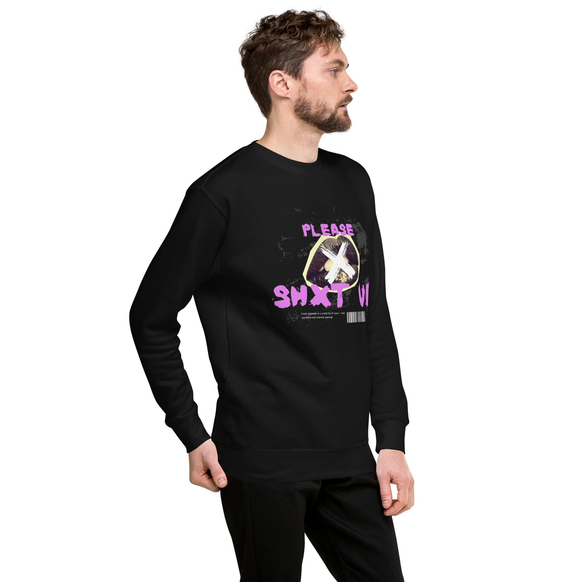 Please Shxt Up Unisex Fleece Sweatshirt - FLAKOUT