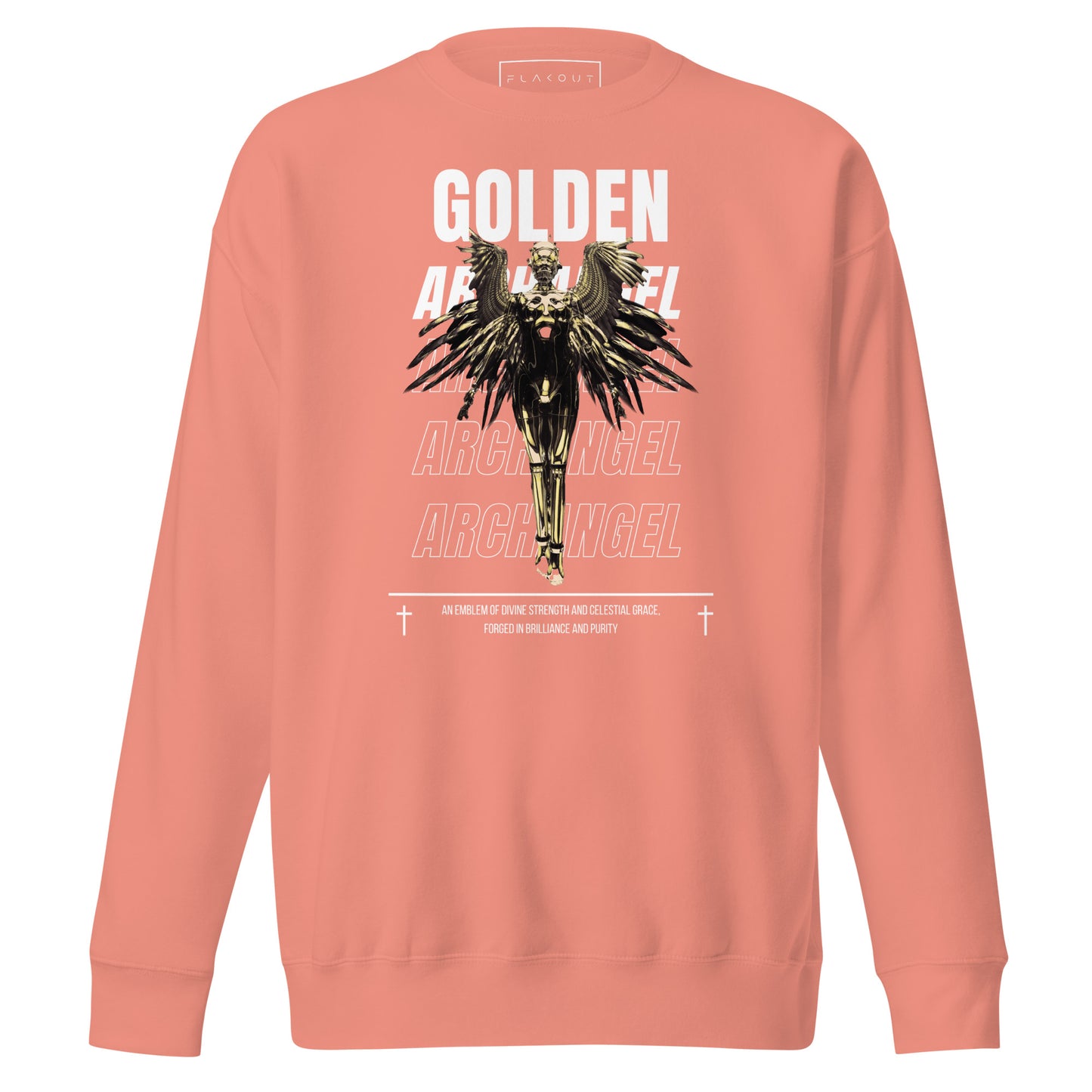 Golden Archangel Unisex Fleece Sweatshirt - FLAKOUT