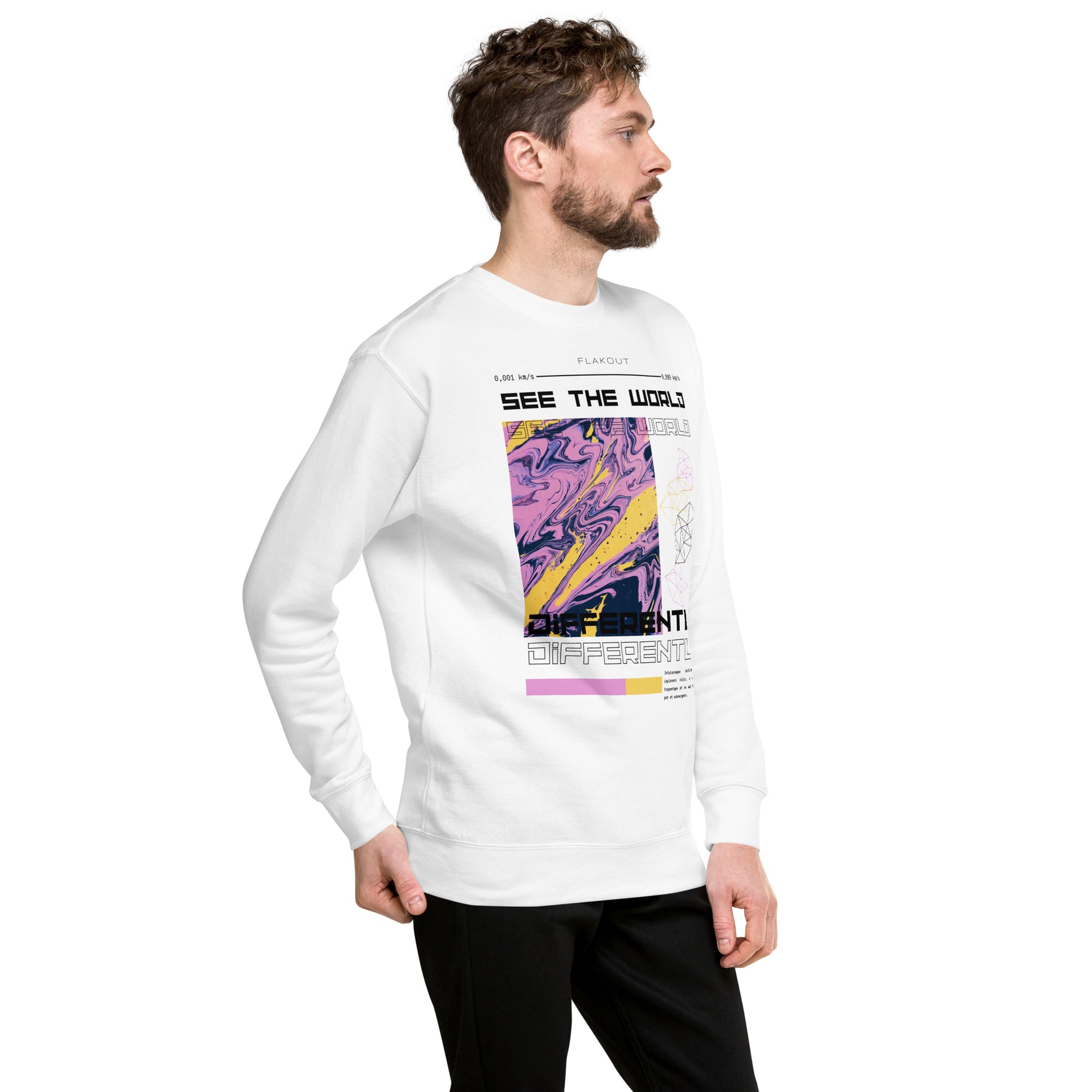 Divergent Horizon See The World Differently Sweatshirt - FLAKOUT