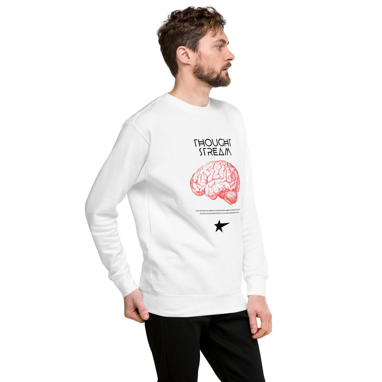 Thought Stream Unisex Fleece Sweatshirt - FLAKOUT