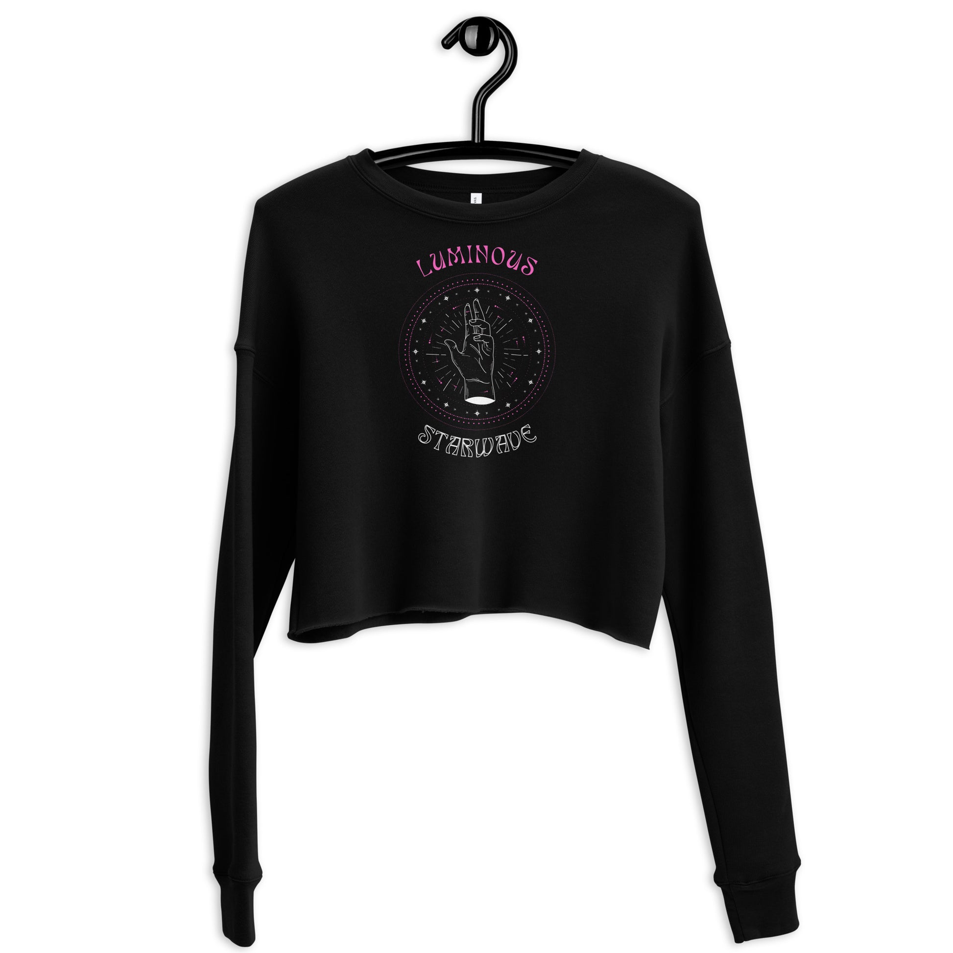 Luminous Starwave Women's Crop Sweatshirt - FLAKOUT