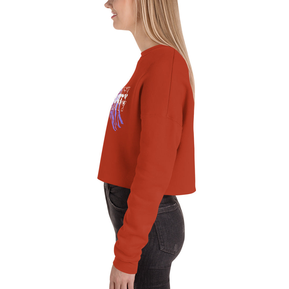 Streetwise Urbanity Women's Crop Sweatshirt - Brick - FLAKOUT