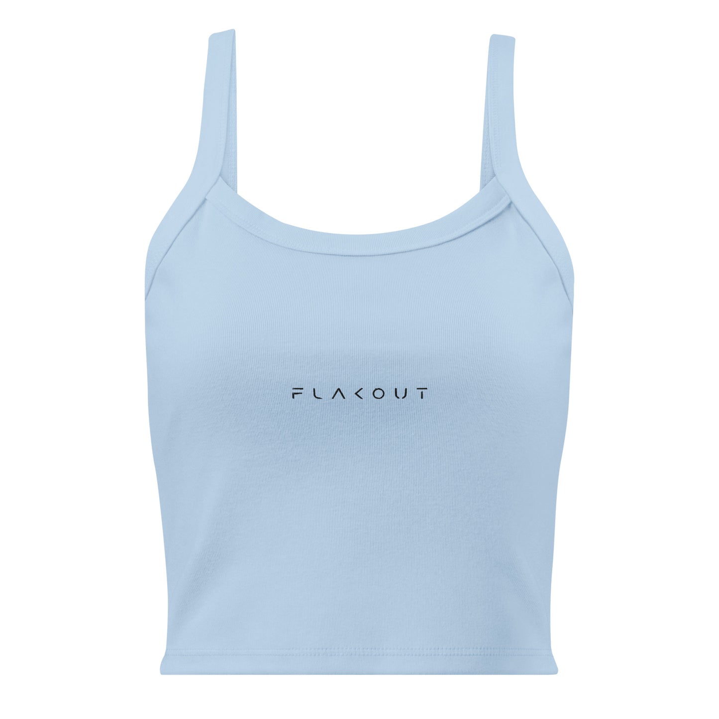 FLAKOUT Logo Embroidered Women’s Micro-rib Tank Top