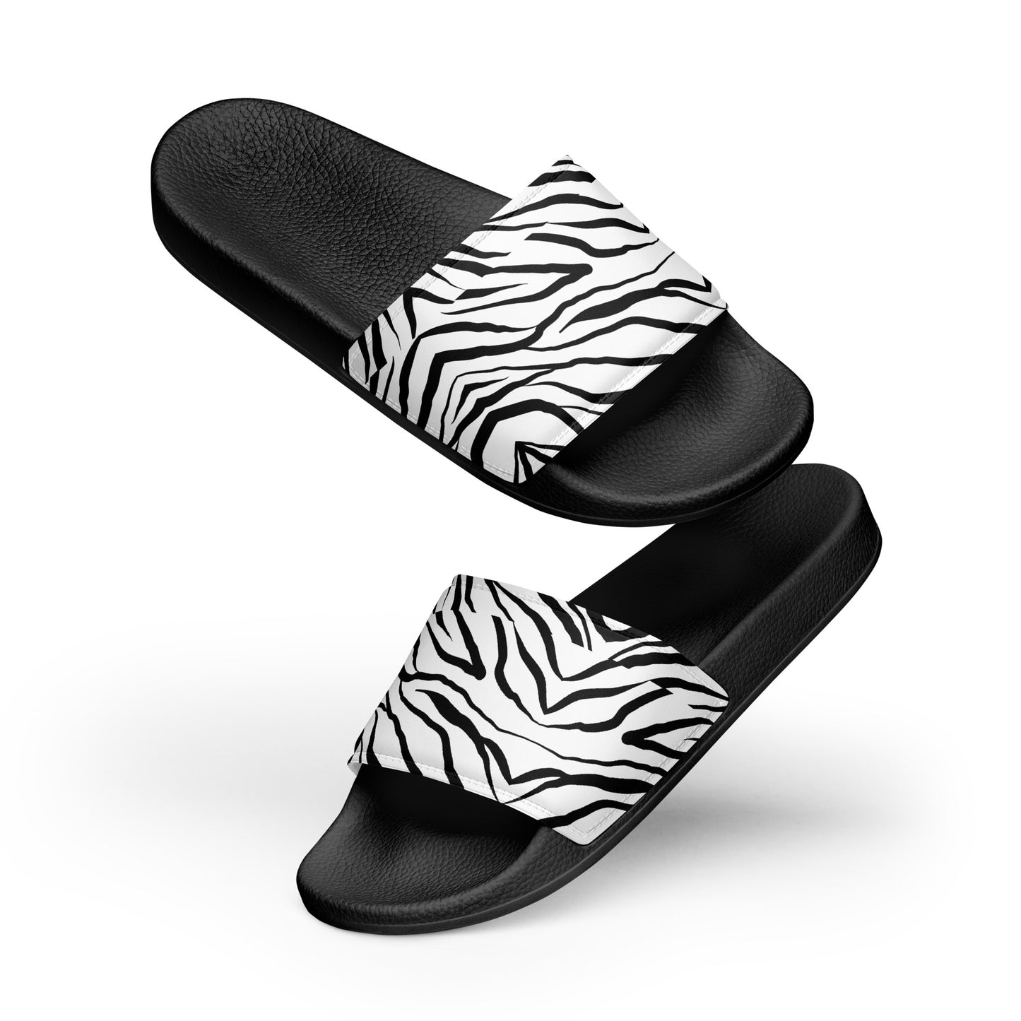 Striped Zebra Vibrance Women's Slides - FLAKOUT