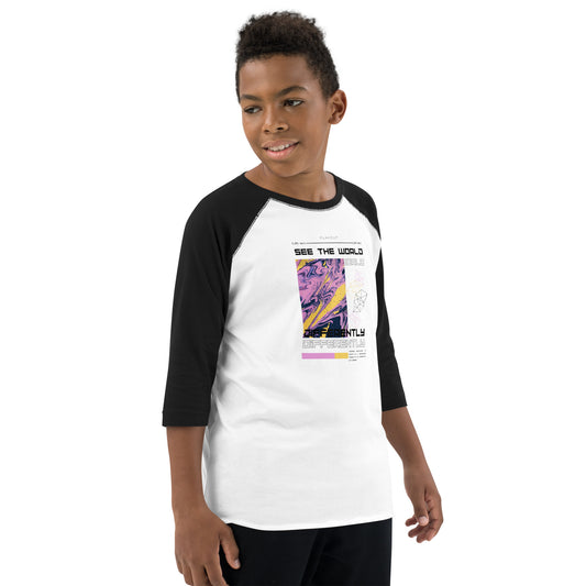 Divergent Horizon See The World Differently Kid's Long Sleeve Shirt - FLAKOUT