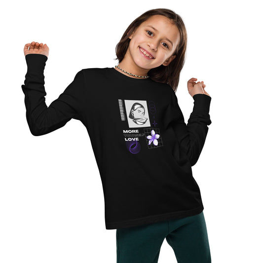 Nurture Yourself Love Yourself More Kid's Long Sleeve Shirt - FLAKOUT