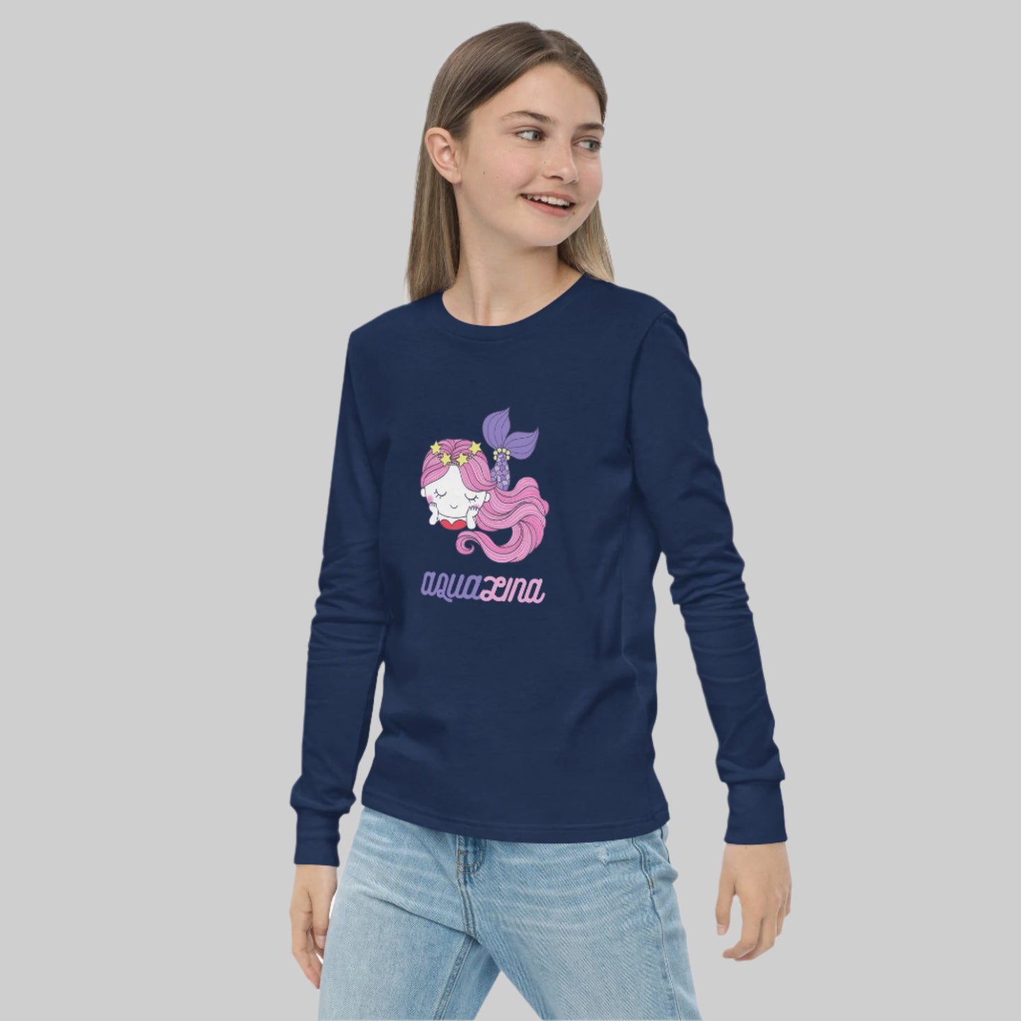 Aqualina Girl's Long Sleeve Tee - FLAKOUT