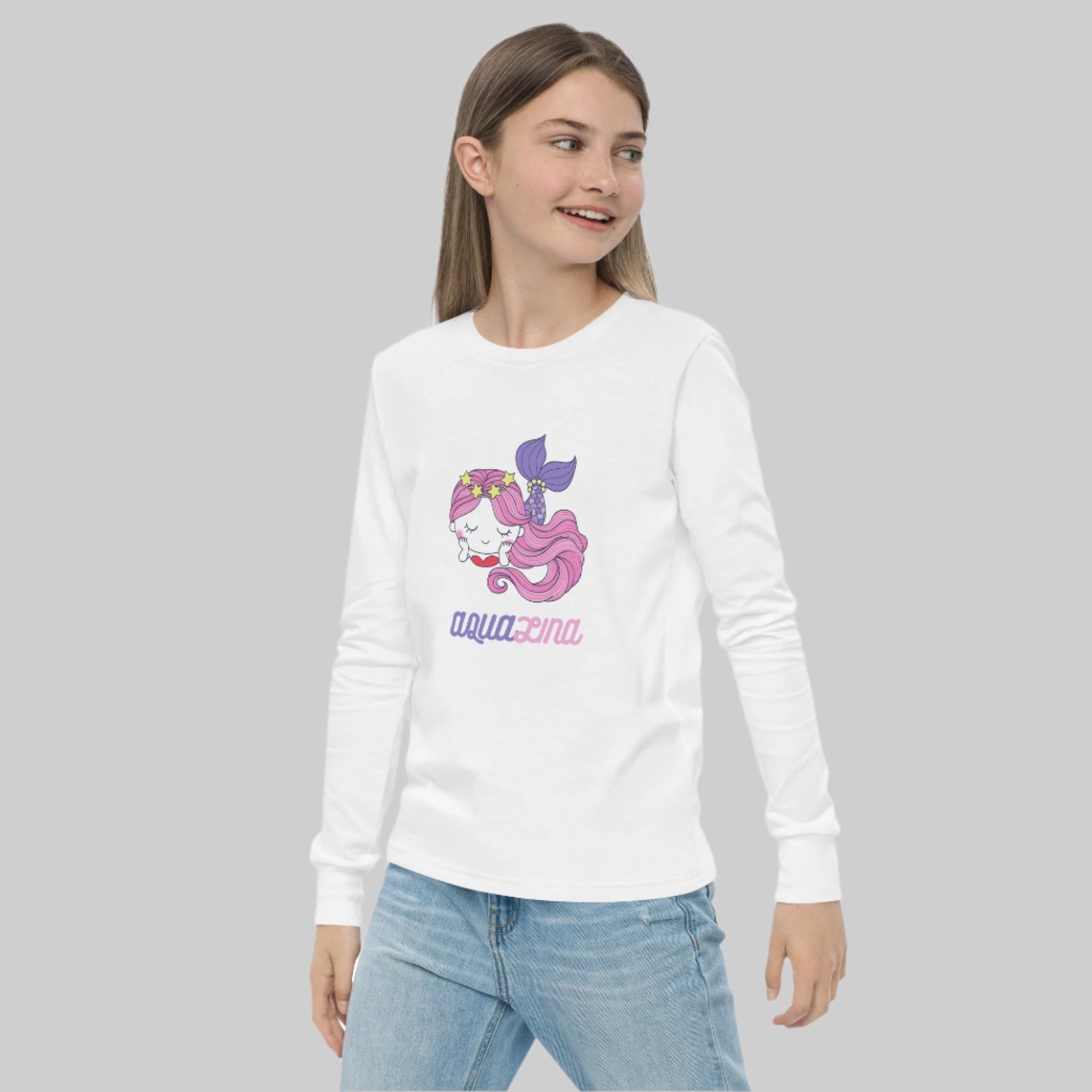 Aqualina Girl's Long Sleeve Tee - FLAKOUT