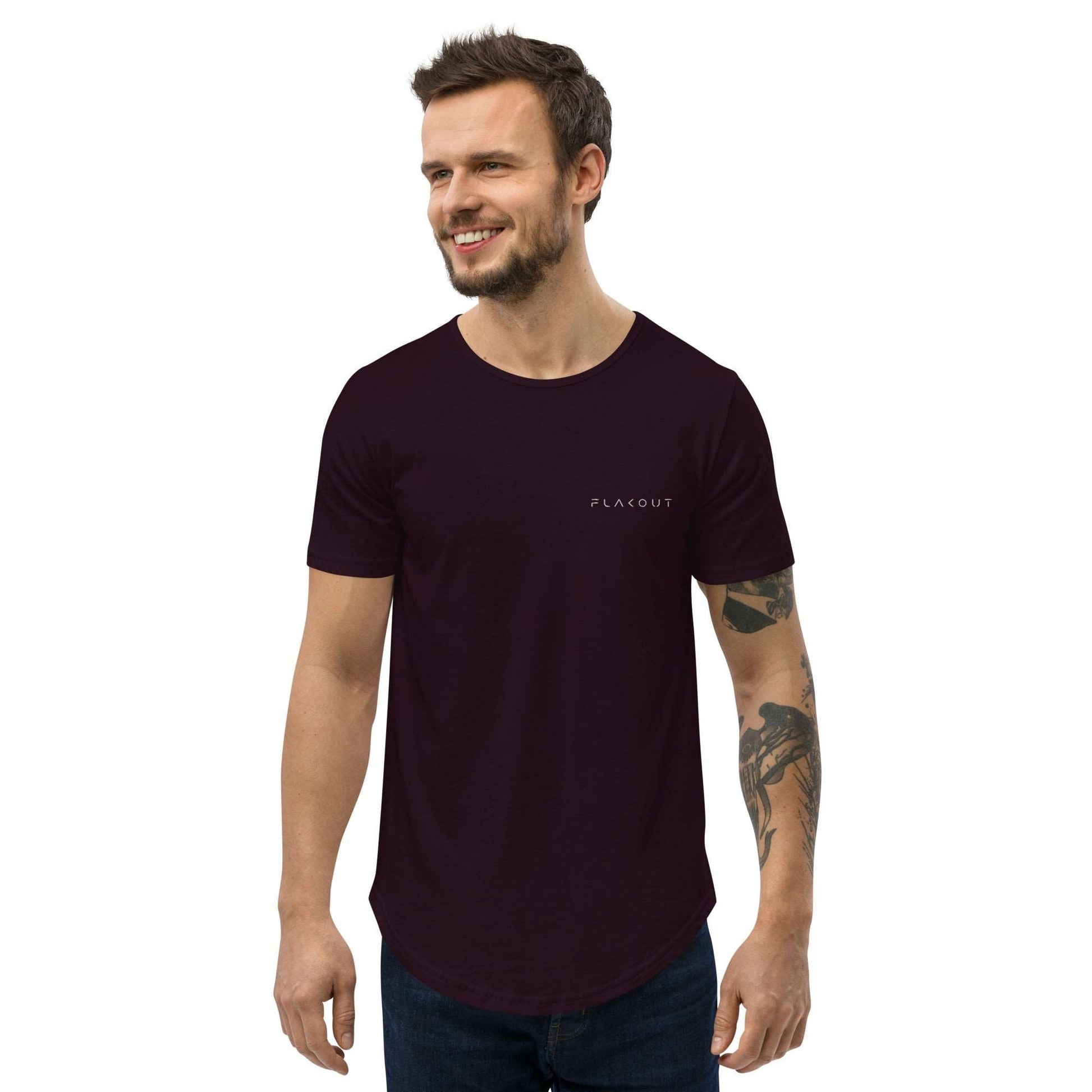 Men's Curved Hem T-Shirt - FLAKOUT