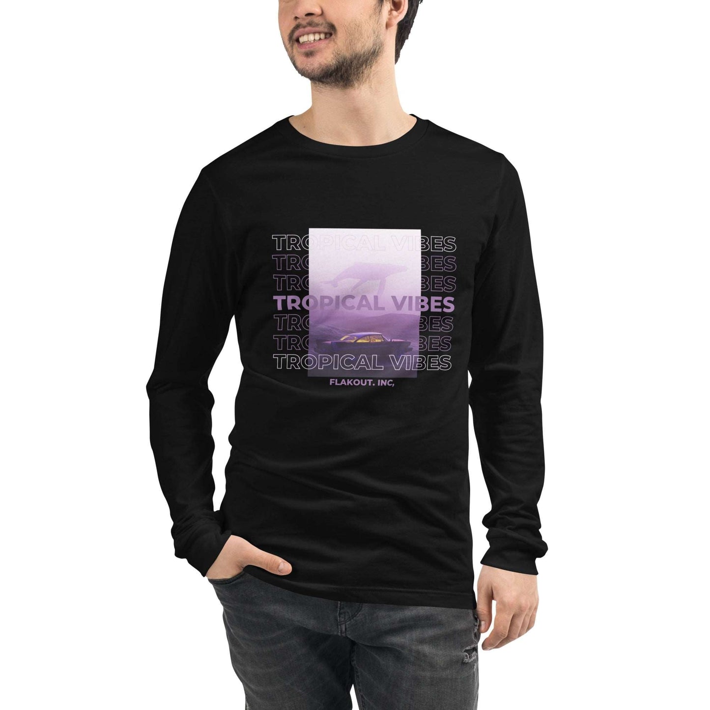 Tropical Vibes Odyssey Long Sleeve Tee - FLAKOUT